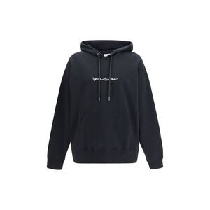 Off-White Black Cotton Men's Sweatshirt